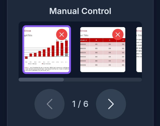 Navigating slides with the phone remote